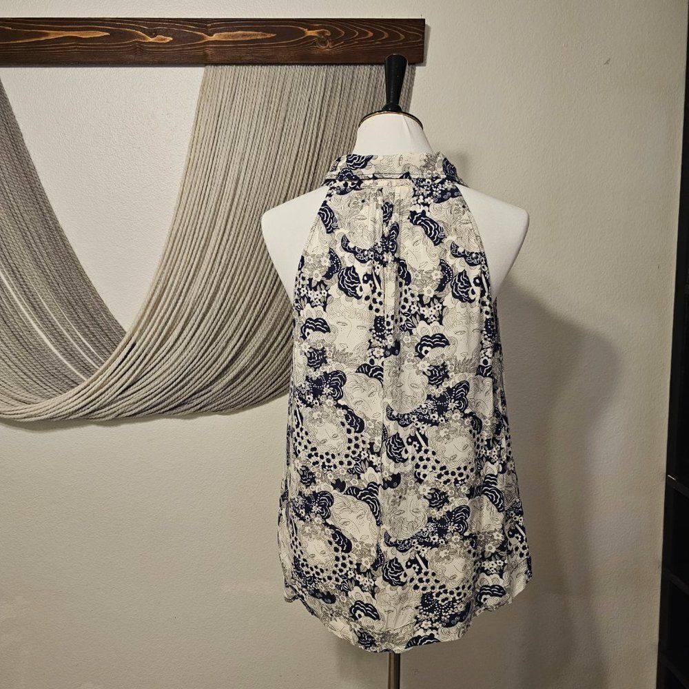 Maeve Lightweight Ruffled Racerback Tank Sz 14 - Picture 3 of 4